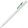 Ручка шариковая Swiper SQ, белая с зеленым фото 6