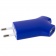 Сетевое зарядное устройство Uniscend Double USB, синее фото 4