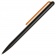 Шариковая ручка GrafeeX в чехле, черная с оранжевым фото 1