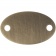 Шильдик металлический Alfa Oval, бронзовый фото 1