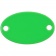 Шильдик металлический Alfa Oval, зеленый неон фото 2