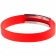 Силиконовый браслет Brisky с металлическим шильдом, красный фото 3