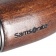 Складной зонт Wood Classic с серой окантовкой, черный фото 4