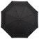 Складной зонт Wood Classic с серой окантовкой, черный фото 6