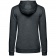 Толстовка с капюшоном женская Hoodie, серый меланж (антрацит) фото 5