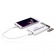 Зарядное устройство с USB–флешкой на 8 ГБ, 2500 mAh, белый фото 2