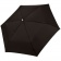 Зонт складной Fiber Alu Flach, черный фото 1