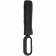 Зонт складной Hoopy с ручкой-карабином, черный фото 2
