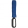 Зонт складной Hoopy с ручкой-карабином, синий фото 2