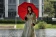 Зонт складной Monsoon, красный фото 4