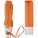 Зонт складной Silverlake, оранжевый с серебристым фото 6