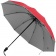 Зонт-наоборот складной Silvermist, красный с серебристым фото 3