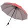 Зонт-наоборот складной Silvermist, красный с серебристым фото 5