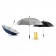 Зонт-трость антишторм Hurricane, d120 см, серый фото 6