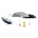 Зонт-трость антишторм Hurricane, d120 см, синий фото 5