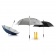 Зонт-трость антишторм Hurricane, d120 см, синий фото 6
