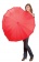 Зонт-трость «Сердце», красный фото 5
