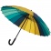 Зонт-трость «Спектр», бирюзовый с желтым фото 2