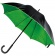 Зонт-трость Downtown, черный с зеленым фото 1