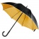 Зонт-трость Downtown, черный с золотистым фото 1