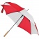 Зонт-трость Milkshake, белый с красным фото 1