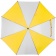 Зонт-трость Milkshake, белый с желтым фото 3