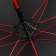Зонт-трость с цветными спицами Color Style, красный с черной ручкой фото 10
