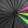 Зонт-трость «Спектр», черный неон фото 6